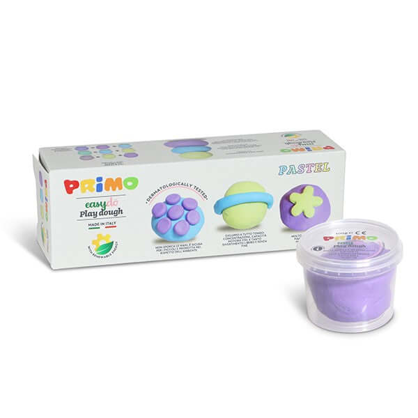 Plastilina Morocolor Primo, 3 culori pastel in recipient plastic, 100g Plastilina Morocolor Primo, 3 culori pastel in recipient plastic, 100g